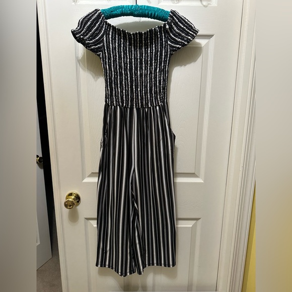 Striped wide leg jumpsuit - Picture 2 of 6